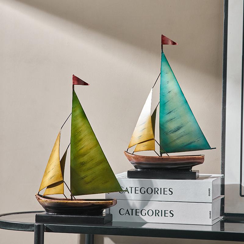 Luxury Ship Model Ornament, Nautical Sailboat