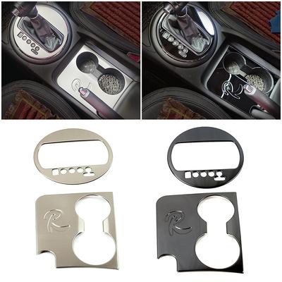 Para Kia Sportage R 2011-2015 Panel de cambio de marchas tapa para posavasos moldura Interior protección de acero inoxidable