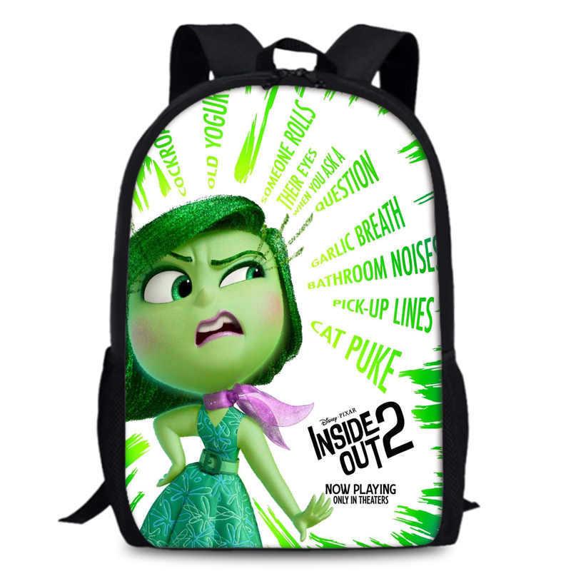 Spacious Inside Out 2 Backpack Durable Oxford Fabric 15 Inch School Bag Unisex