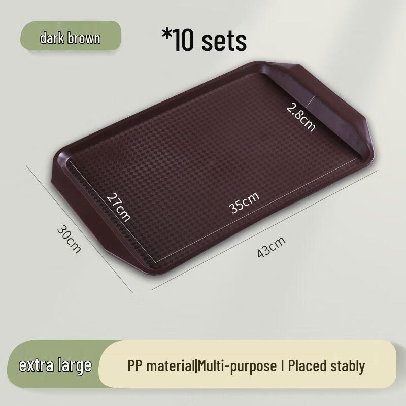 Small White Rectangular Plastic Serving Tray