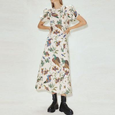 Spring New Style Stylish Printed Slim Fit Versatile Dress