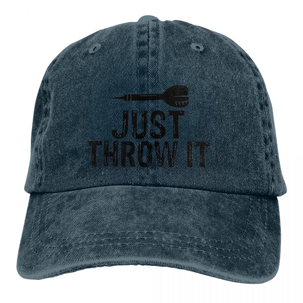 Pure Color Dad Hats Just Throw It Women's Hat Sun Visor Baseball Caps DART DARTS Board Arrow Target Peaked Cap
