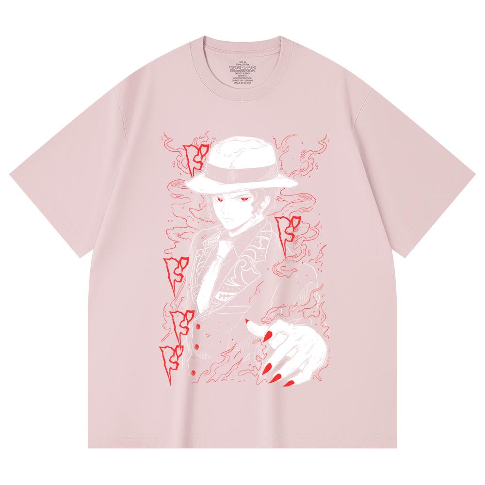 230 Gsm 100% Cotton Demon Slayer V37 Muzan Print Unisex Heavy Cotton T Shirt
