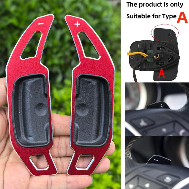 RPFK3 Alloy Paddle Shifter For Mercedes Benz A B M Class W176 W246 GLK SLK CLA GLA Car Steering Wheel Paddle Shift Extension Shifters