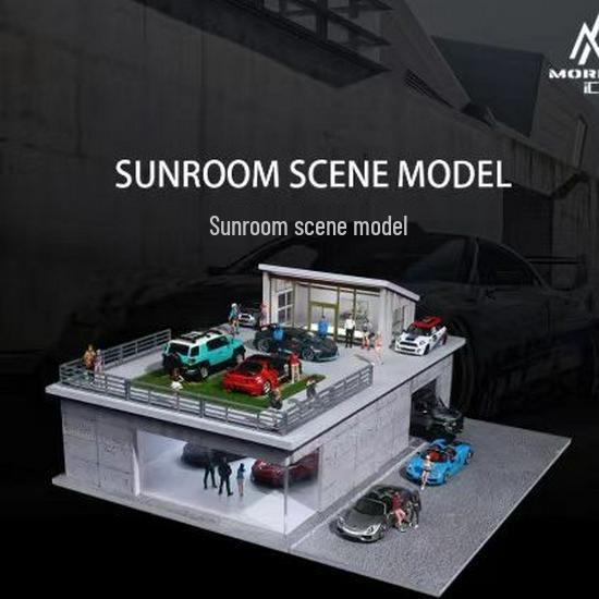 

Модель сцены зимнего сада в масштабе 1/64