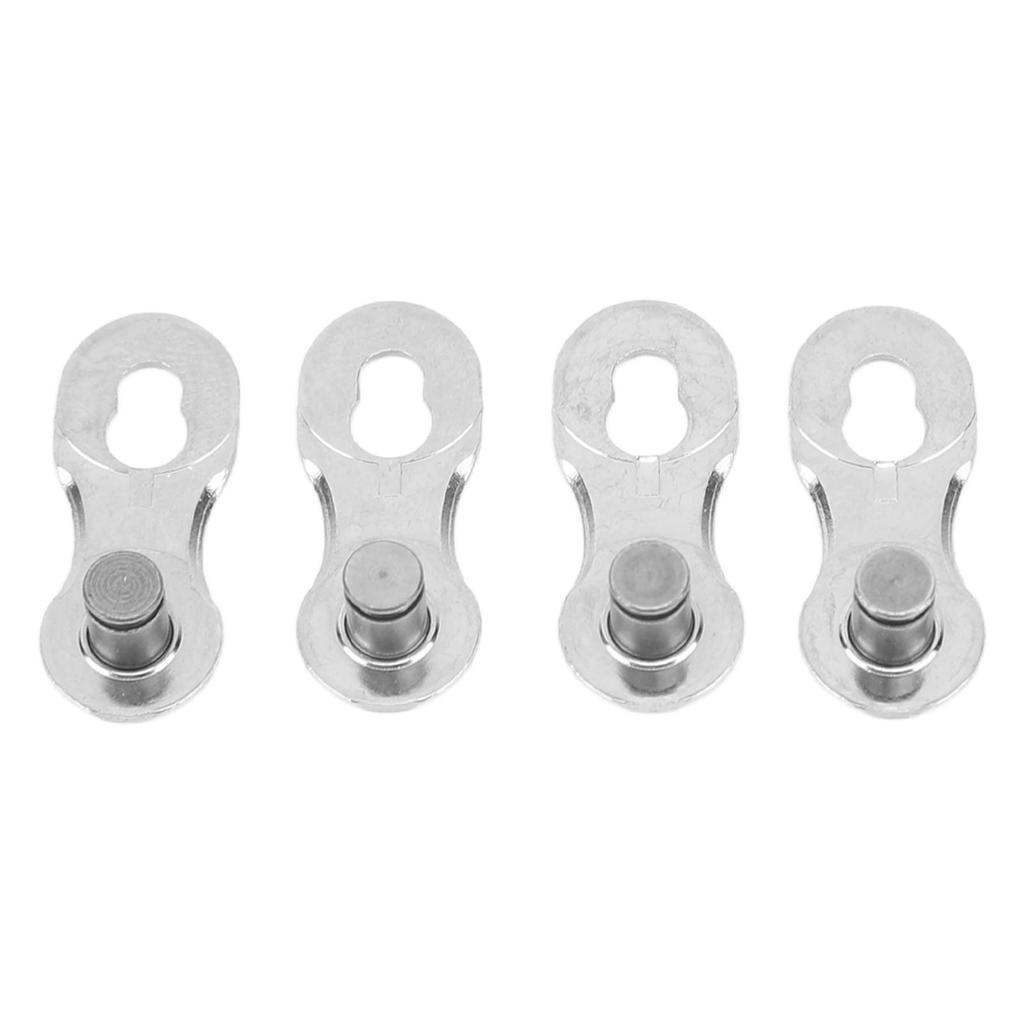 4pcs 12 Speed Bike Chain Joint Connectors Alloy Steel Repair Tool Chain Links Silver