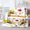 Biene Maja Customize Text Blanket Throw Customizable Blanket Ultra-Soft Versatile for Sofa Livingroom Bedding Chair Four Seasons Multipurpose