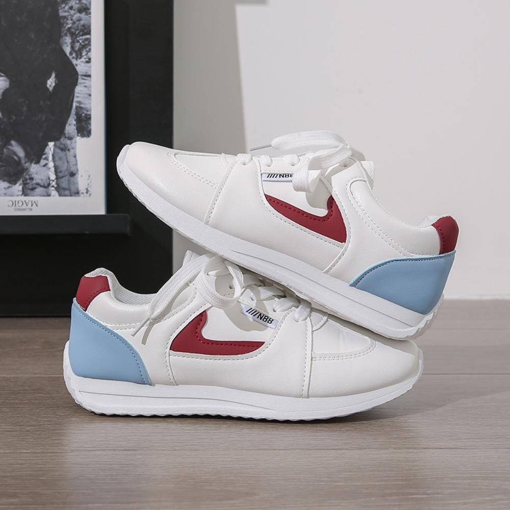 New Women's Casual Shoes Lace-up Flat Sole Round Toe Women's Sports Shoes Leisure Outdoor Comfortable Sports Shoes