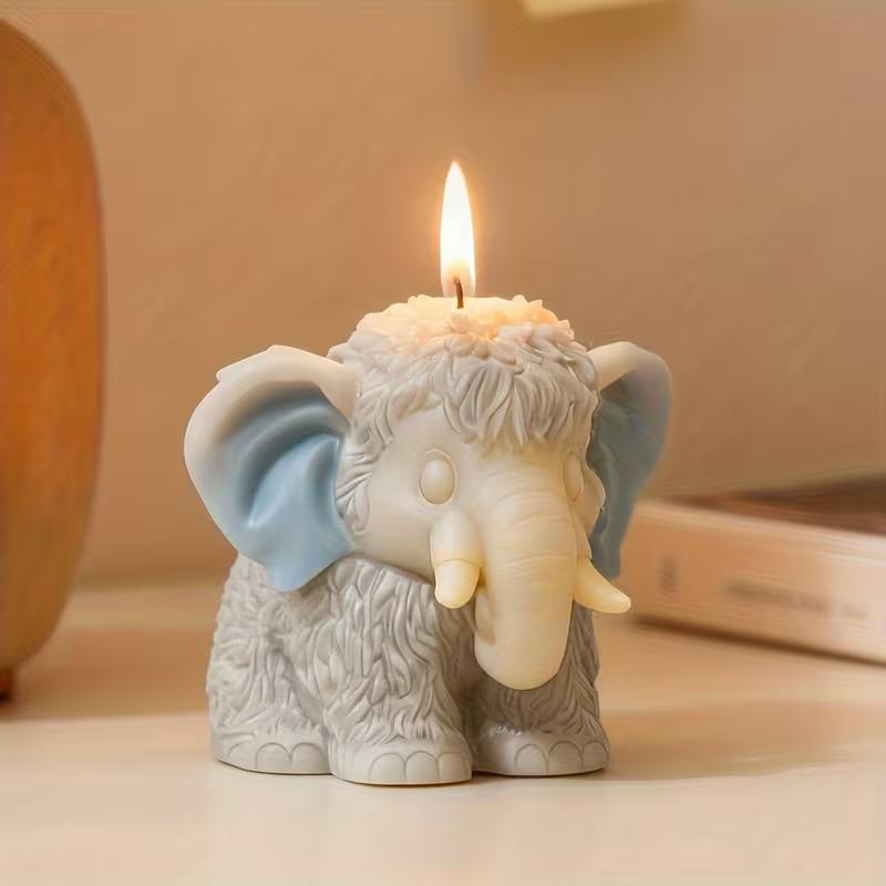 Elephant Silicone Mold for Handmade Soaps Candles Plaster Craft Ideal for Valentine's Day & Easter Crafting
