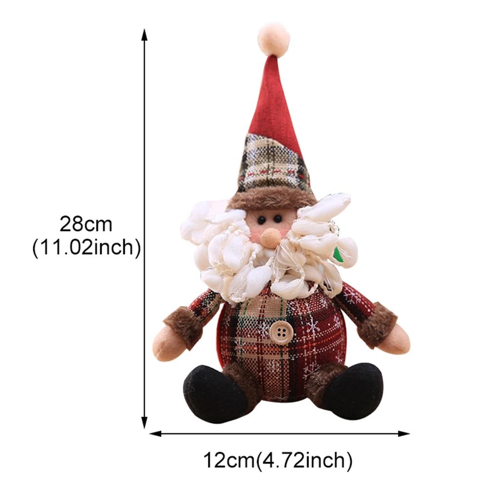 2025 Decor Table Elk Doll Christmas Ornaments Xmas Navidad Gifts Santa Claus Doll Chirstmas Decorations Home Happy New Year 2025