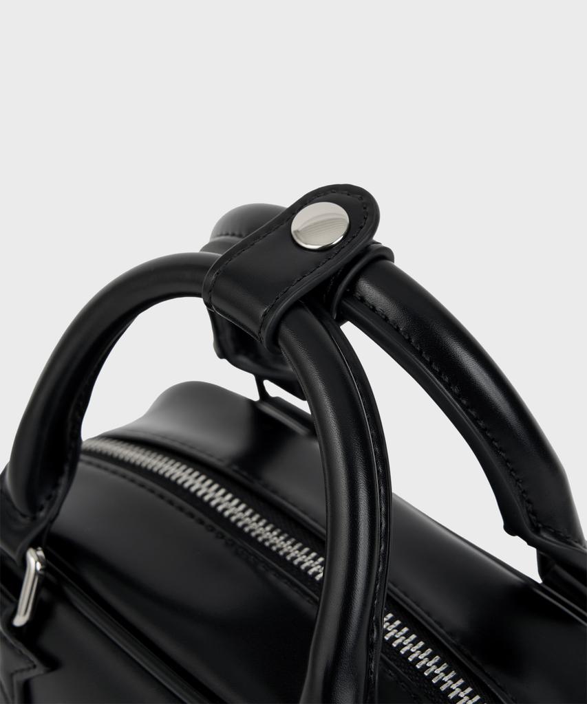Sunlit Graphic Tote Crossbody Bag (Black)