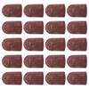 20 Pezzi Cappucci Abrasivi Traspiranti Grana 80-180 Pratiche Manichette in Grafite Per Manicure Pedicure e Cura dei Piedi