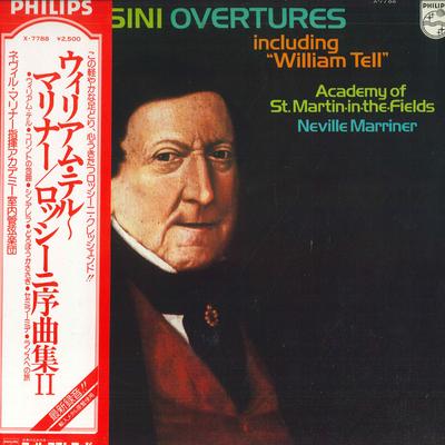 LP Record NEVILLE MARRINER, ACADEMY OF ST. MA - Rossini: Overtures Vol. 2 X7788 PHILIPS 1978 Japan Obi Classical Used