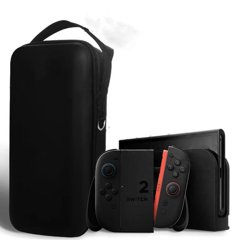 New for Switch 2 Storage Bag with OLED Protective Cover, Large Capacity Portable Hard Shell Bracket Bag