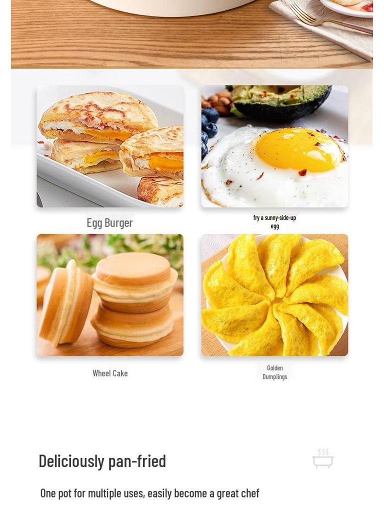 Temperature-Sensing Non-Stick Multi-Layer Frying Pan for Breakfast and Steaks