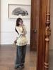 Ladies' Autumn/Winter Long-Sleeve Lace Hem Turtleneck Tee - Slim Fit & Mid-Length Design