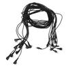 10pcs 2pin BW Hearing Aids Receiver Wire Heat Resistant Good Sound Transmission Effect Sound Amplifier Cord Black