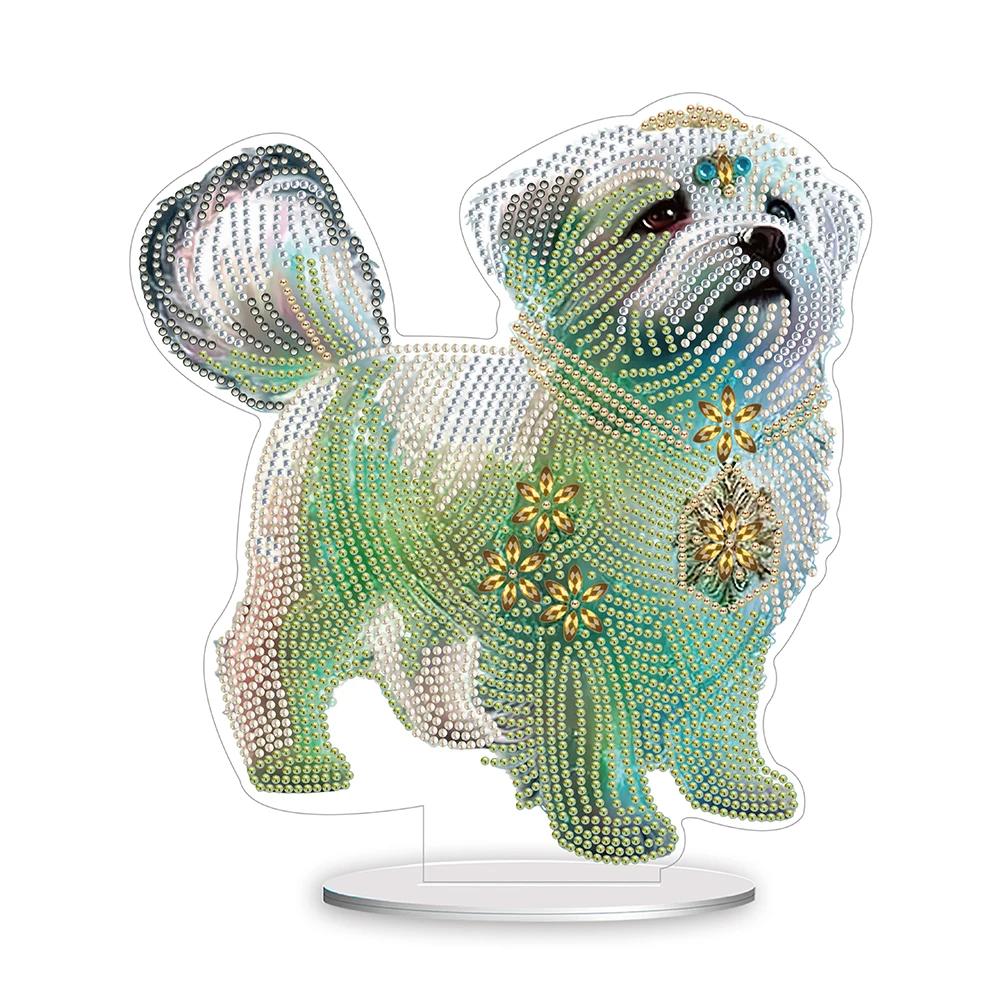 Tiger Diamond Painting Desktop Decorations Horse Chicken Zodiac 5D DIY Diamond Art Tabletop Decorations for Office Desktop Decor