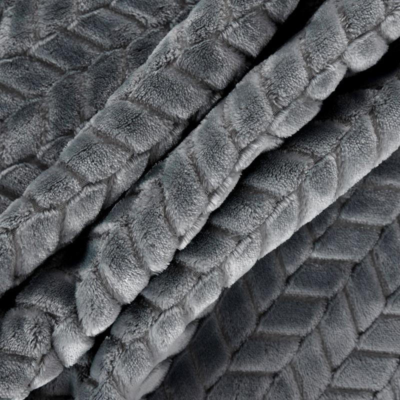 InStuff Double-Layer Lambskin Jacquard Velvet Flannel Blanket - Warm, Thick, Net Celebrity Blanket