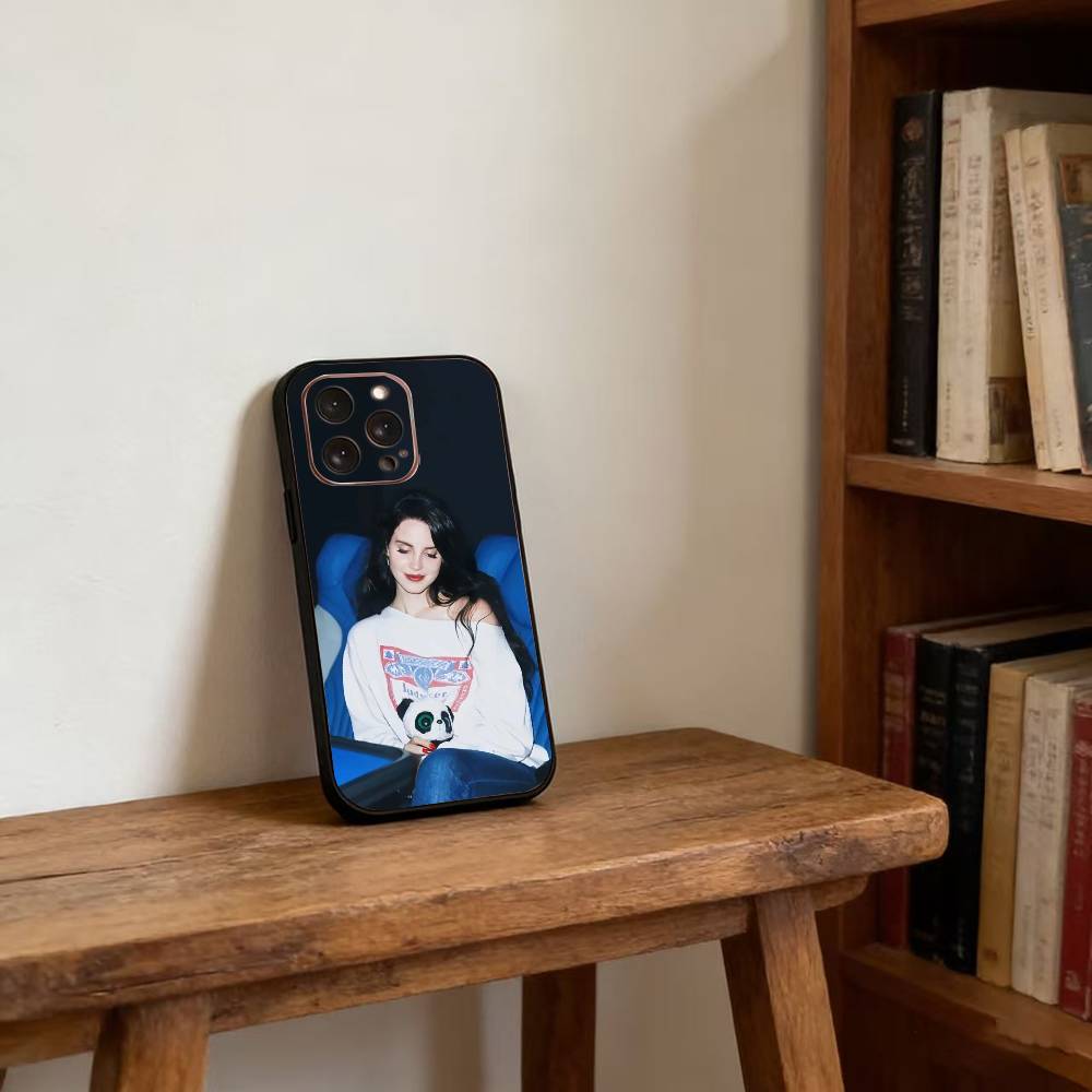 Lanas-w-Del-R-Rey Phone Case For iPhone 17,16,15,14,13,12,11 Plus,Pro Max,XS,Soft Silicone Black Cover