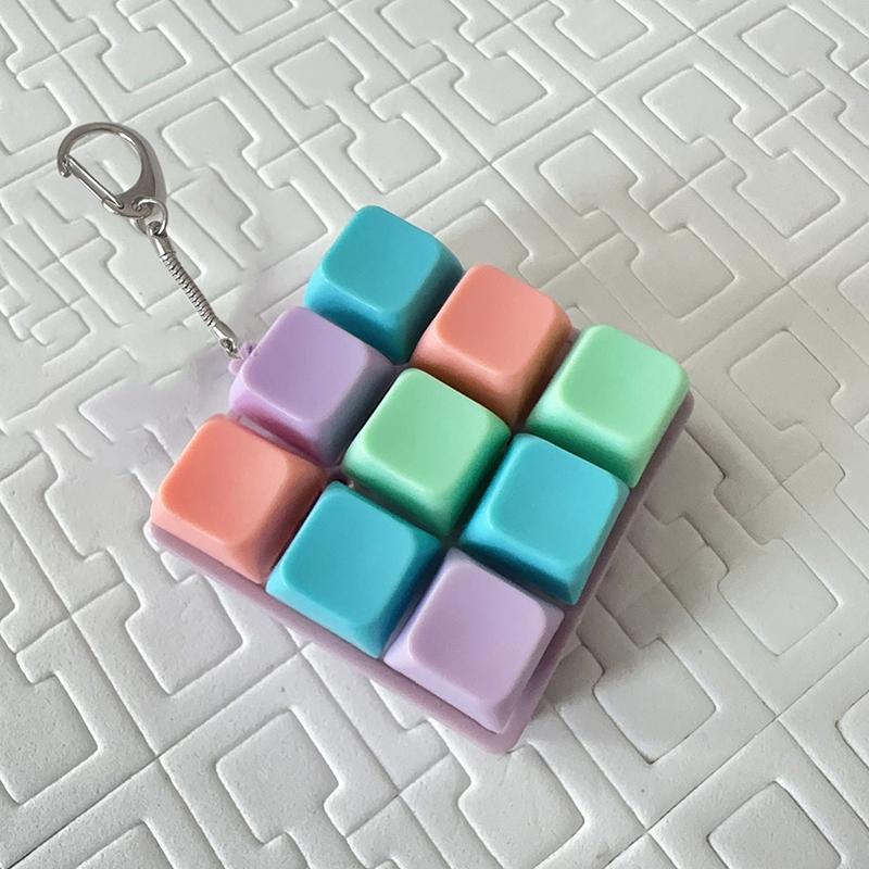 9 Klawiszy Mechaniczny Tester Osi Klawiatury Przycisk Keycap Brelok Brelok do Klawiatury Zabawka Nakładki na Klawisze Zabawka