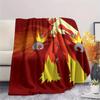 Blaziken  Print Flannel Blanket, High Quality Comfortable for All Seasons, Home Decor, Warmth and Comfort