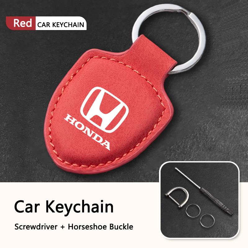 Car Keychain Holder KeyRing Protection Decoration For Honda Civic FIT Accord Prelude CRV 5th City CRZ CRX Jazz HRV Pilot Odyssey XD9
