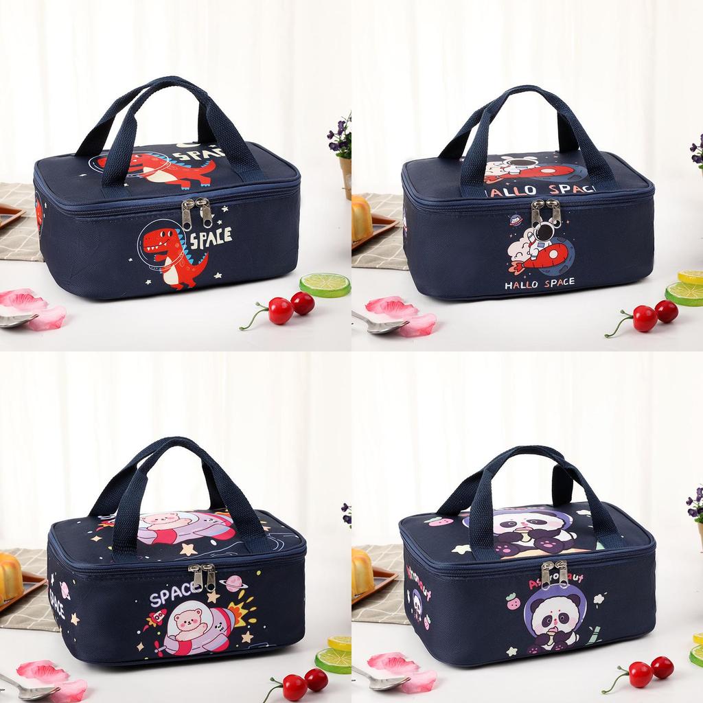 Space Bear Bento Cooler With Reusable Material For School And Travel