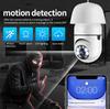 E27 Bulb Security Camera Full Color Night Vision Auto Human Tracking Zoom Wifi Mini Ip Camera Indoor Monitor
