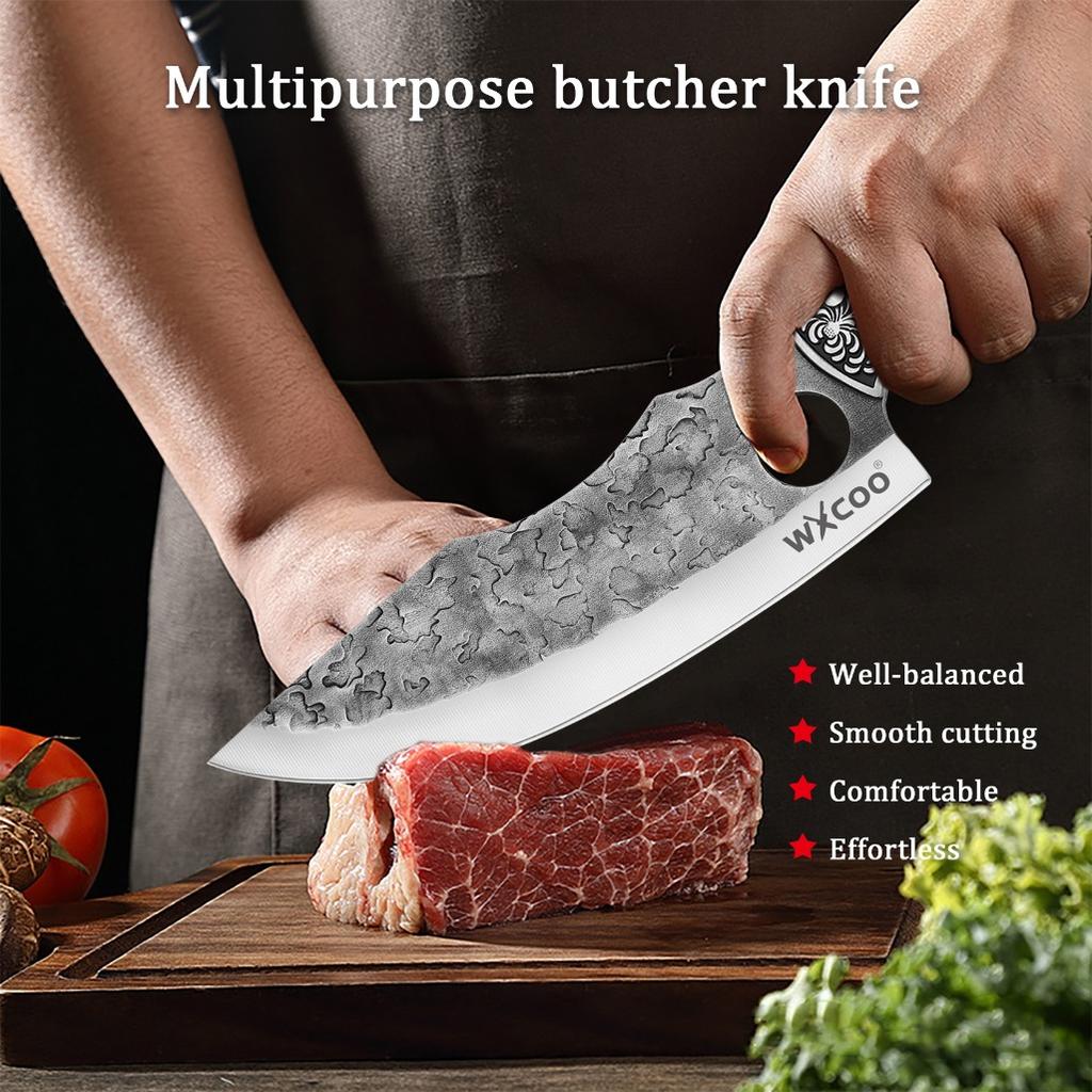 Nerezová Santoku Univerzální Škrabka Jedinečné Nože Ostrý Sashimi Nůž Kuchyňský Víceúčelový Nůž Nůž na Hovězí Rybí Maso Sekáček Vykosťovací Nůž