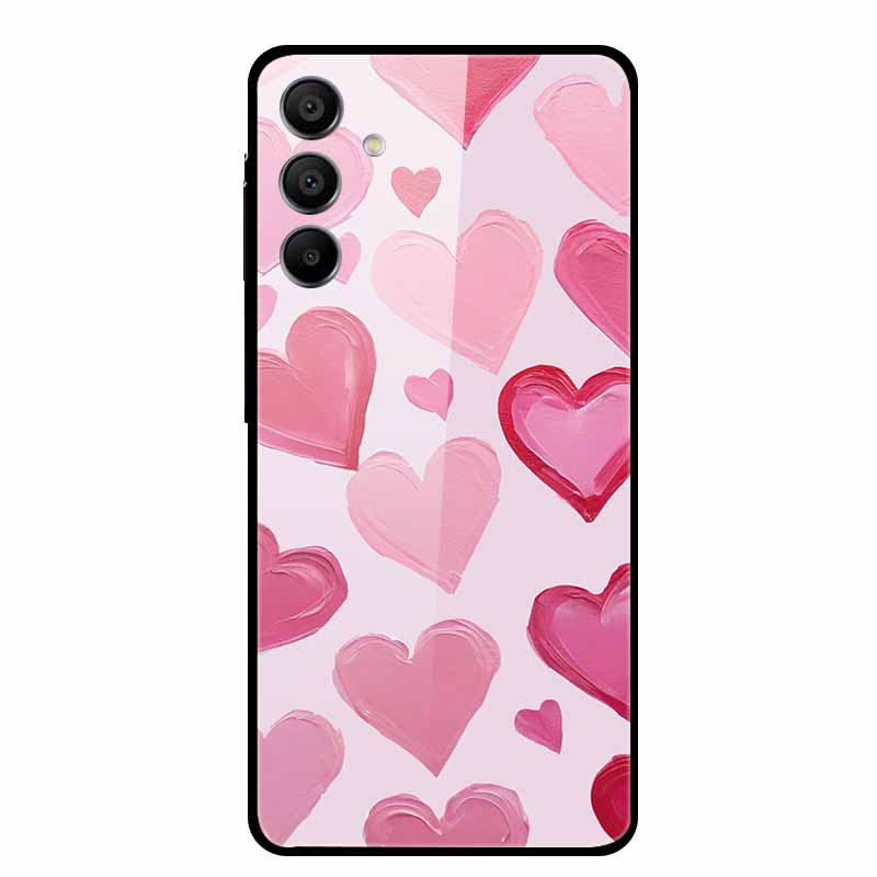 For Samsung Galaxy A16 Case Hard Tempered Glass Cover Colourful Back Shield Bumper for Samsung A 16 5G SM-A166B Protector Funda