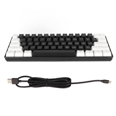 61 Key Mechanical Keyboard Blue Switch Wired RGB Gaming Mechanical Keyboard with Cool Lighting