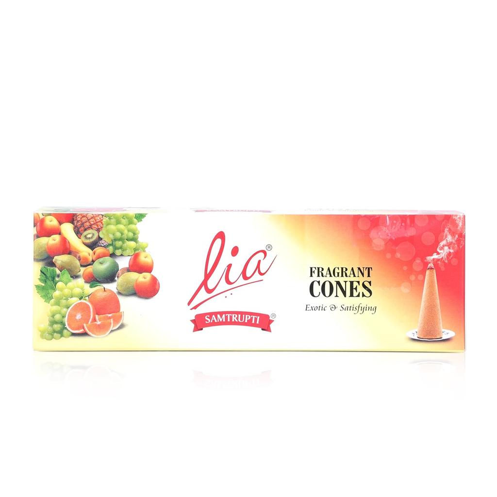 Cycle Pure Lia Incense Cones Combo Pack of 4 Fragrances 64 Cones Long-Lasting Aromatic Dhoop for Meditation and Relaxation