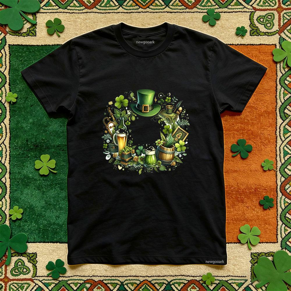Saint Patrick Lucky Irish Green T Shirt Man Cotton Casual Funny Festival Printed T Shirt Retro Unisex Adult Party Tee