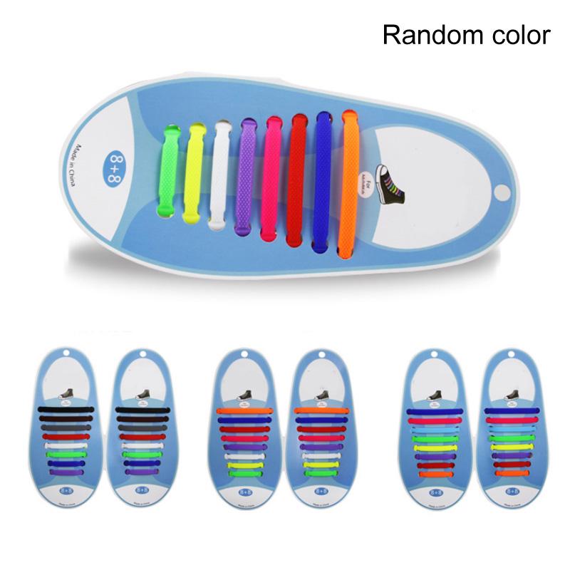 16pcs Silicone Shoelaces Elastic Shoe Laces Special Tie No Shoelace For Uni W7N8 16pcs Silicone Shoelaces Elastic Shoe Laces Special Tie No Shoelace For Uni W7N8