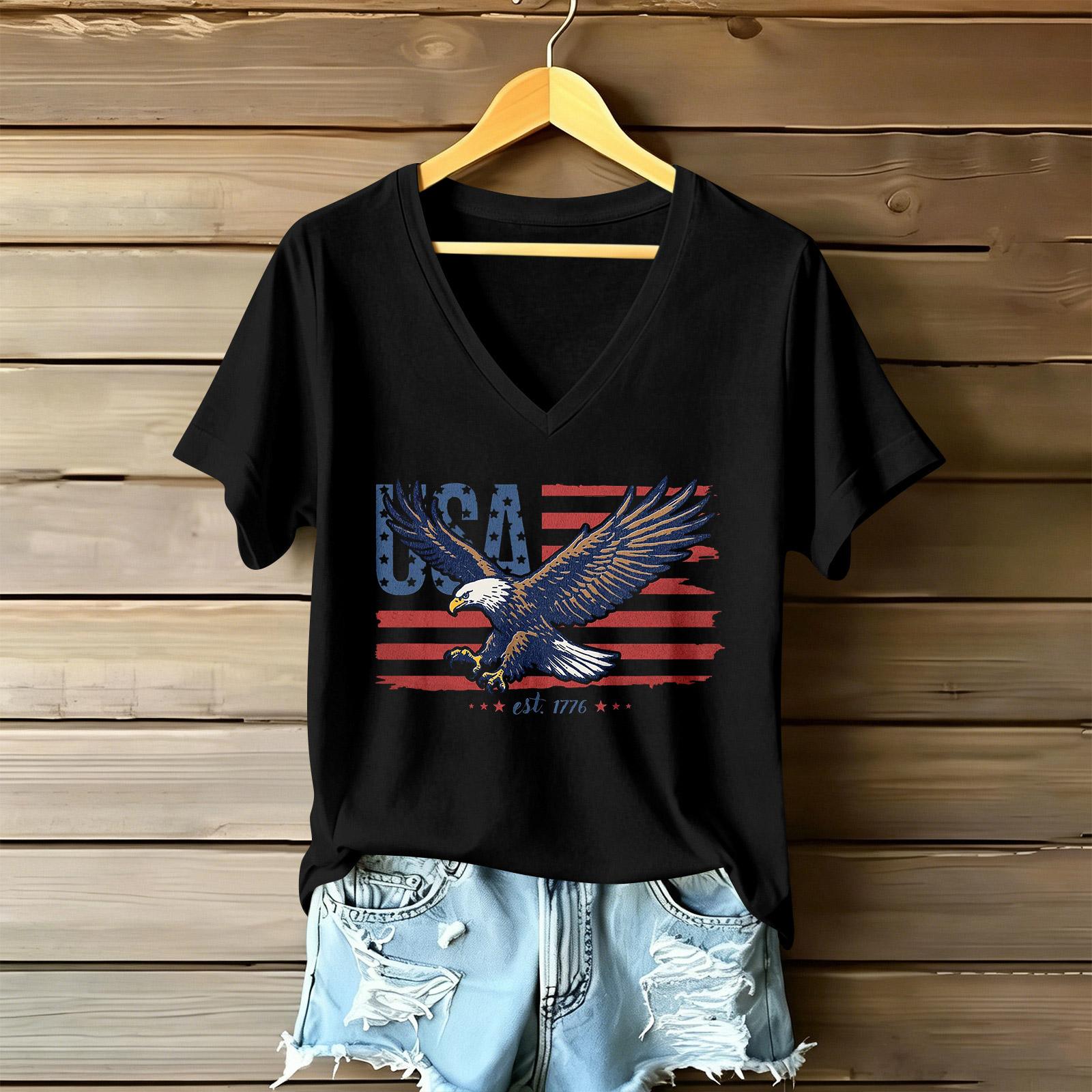 

Women s Casual V Neck Short Sleeve T Shirt with Graphic Letter Print Relaxed Fit Lightweight Soft Fabric Summer Top L чёрный