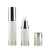 Electroplated Silver Vacuum Lotion Bottles: 15/30/50ml Refillable Skincare Containers