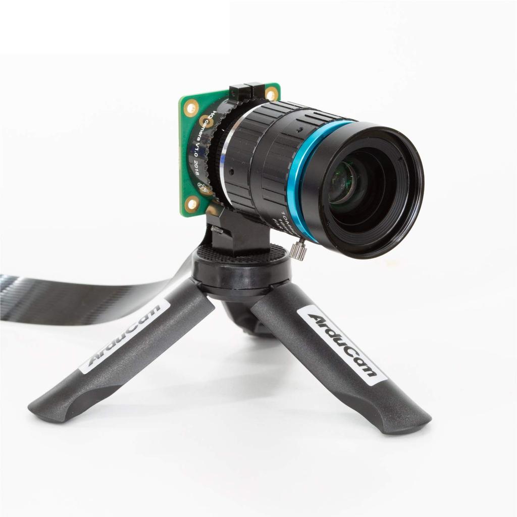 Arducam C-Mount Lens 12MP IMX477 Raspberry Pi HQ Camera 16mm Focal Length C-CS Adapter Manual Focus Aperture Adjustment