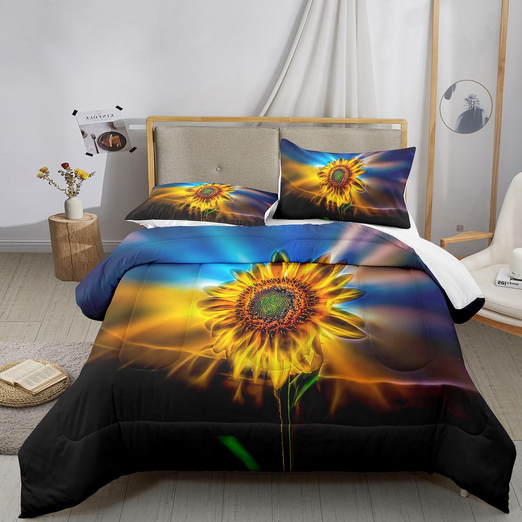 Dream Sun Flowers Bedding Set Duvet Cover Set 3d Bedding Set Digital Printing Bed Linen Queen Size Bedding Set Fashion Design