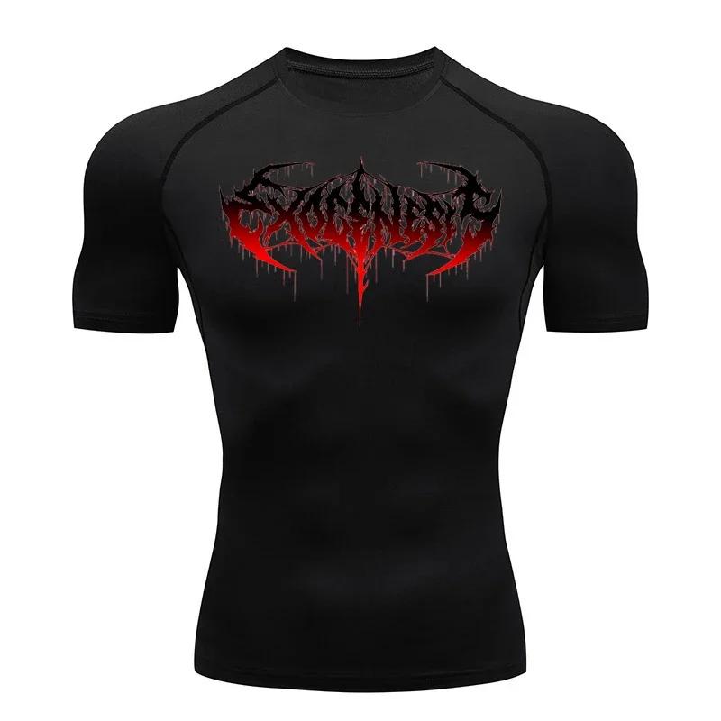 Summer Sports Running T-Shirt Men's Compression Short Sleeve Fashion Shirt Tops Moisture-Wicking Quick Dry Ultra-Light Gym Workout Sportswear