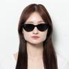 [MODERN CLASSIC] Modern Classic Mira Cat-Eye Slim Sunglasses, UV Protection, Unisex, Modakura (Black), UV400 Polarized Lenses, Sabae Design Brand