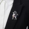 Squisita Lussuosa Carina Animale Cervo Spilla Femminile Intarsiata Scintillante Zirconia Cubica Coordinato Abito Camicia Elegante Gioielli da Festa Bel Regalo