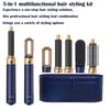 5 In 1 Hair Dryer Comb Set Professional Hot Air Styler For Hair Curling Straightening And Volumizing At Home