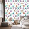 Joyful Owls Wallpaper for Living Room and Bedroom 50x1000