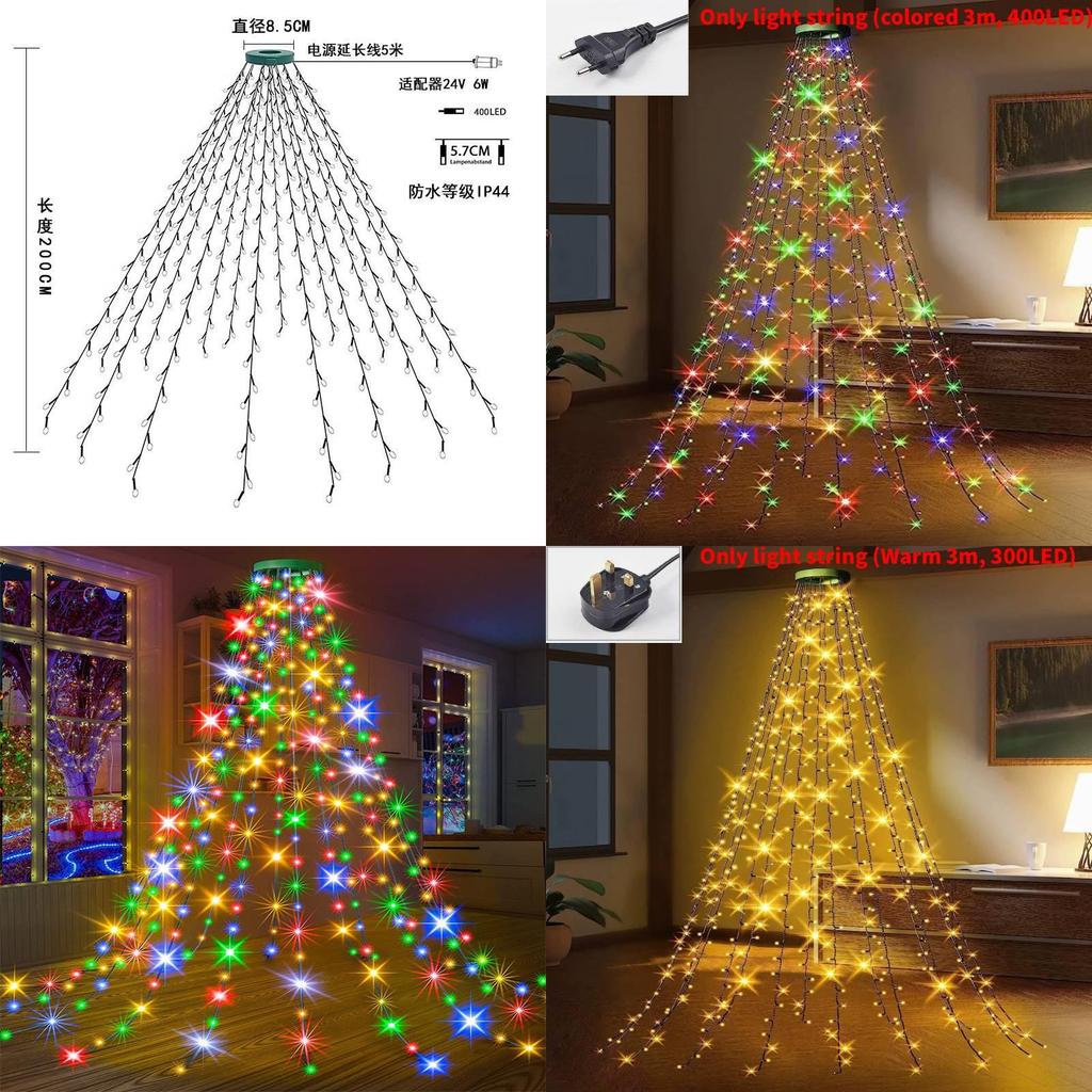 Christmas Tree Led Lights With Low Voltage Power For Festive Home Decor