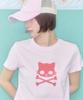 Syakili Kiri Skull Patch T-Shirt (Pink)
