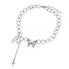 Titanium Steel Butterfly Clavicle Necklace: Hip Hop Luxury Style, Women's Niche Design, Simple Cool Accessory