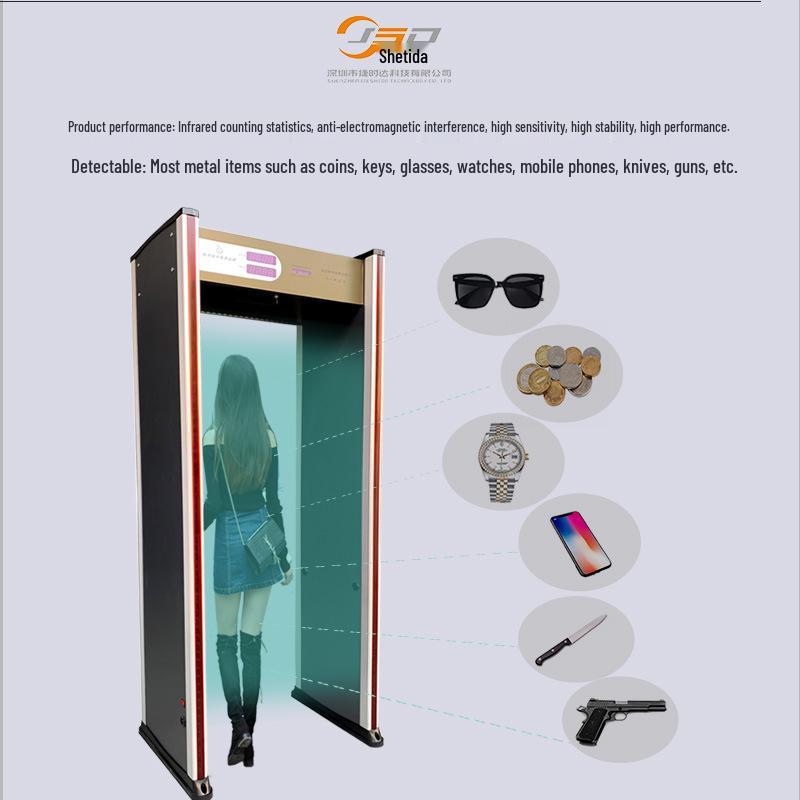 Intelligent AI Metal Security Gate for Schools, Hospitals, and Airports