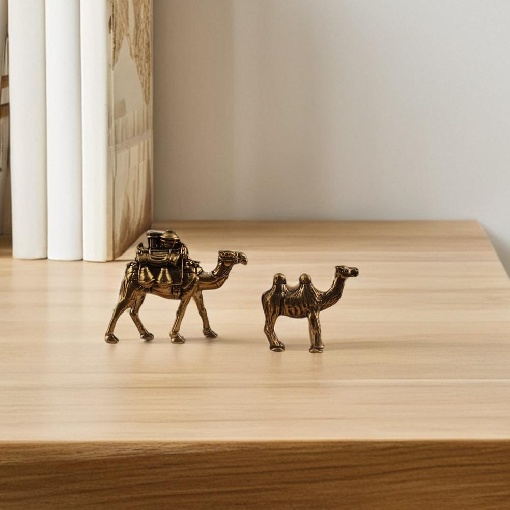 

2Pcs Eid Mubarak Ramadan Decorations Vintage Camel Ornaments Realistic Middle East Style Animal Desktop Accents Home Decor China Mainland