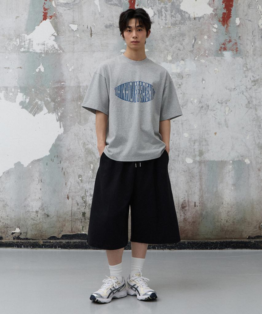 AGOD Side Tuck Sweat Bermuda Pants [Black]
